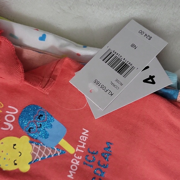 Koala Baby Pink Baby Bodysuit Set - Picture 2 of 5